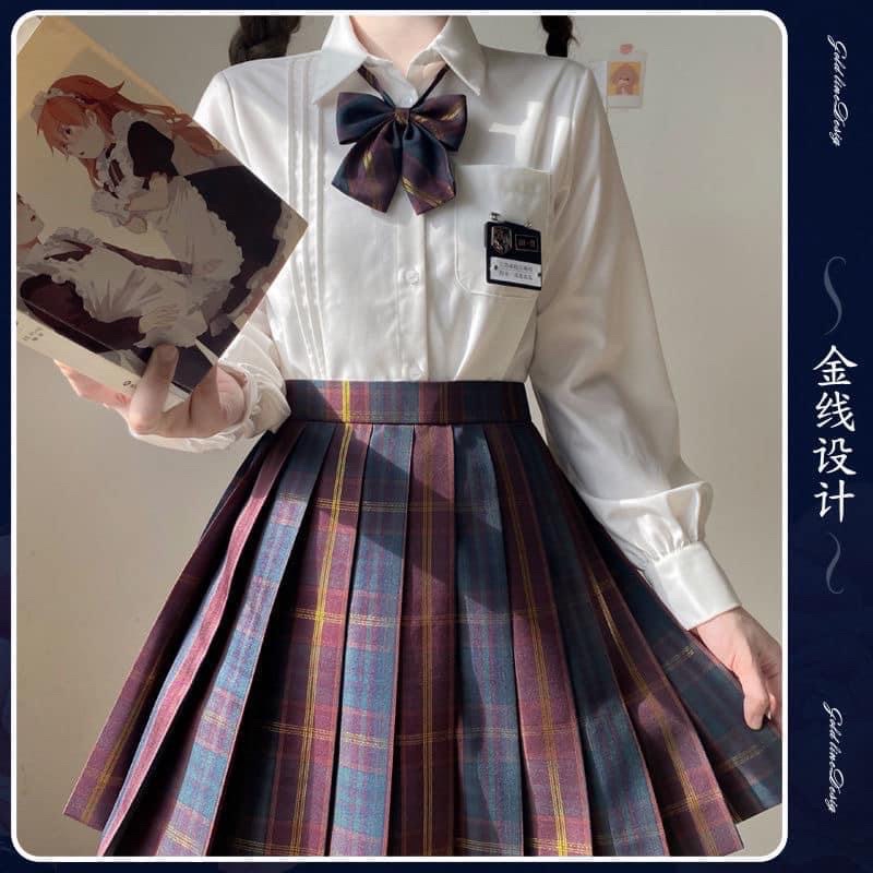 Chân váy Jk Hồng Trà hãng Hoa Kiến Dã