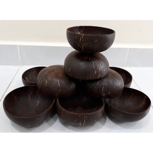 [Xả hàng] Bát dừa sơn mài khảm trai cao cấp, Gáo dừa thủ công mỹ nghệ, Coconut Bowls