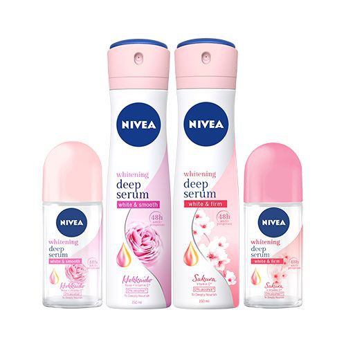 Xịt Ngăn Mùi Trắng Da Nivea Whitening Deep Serum Spray 150ml