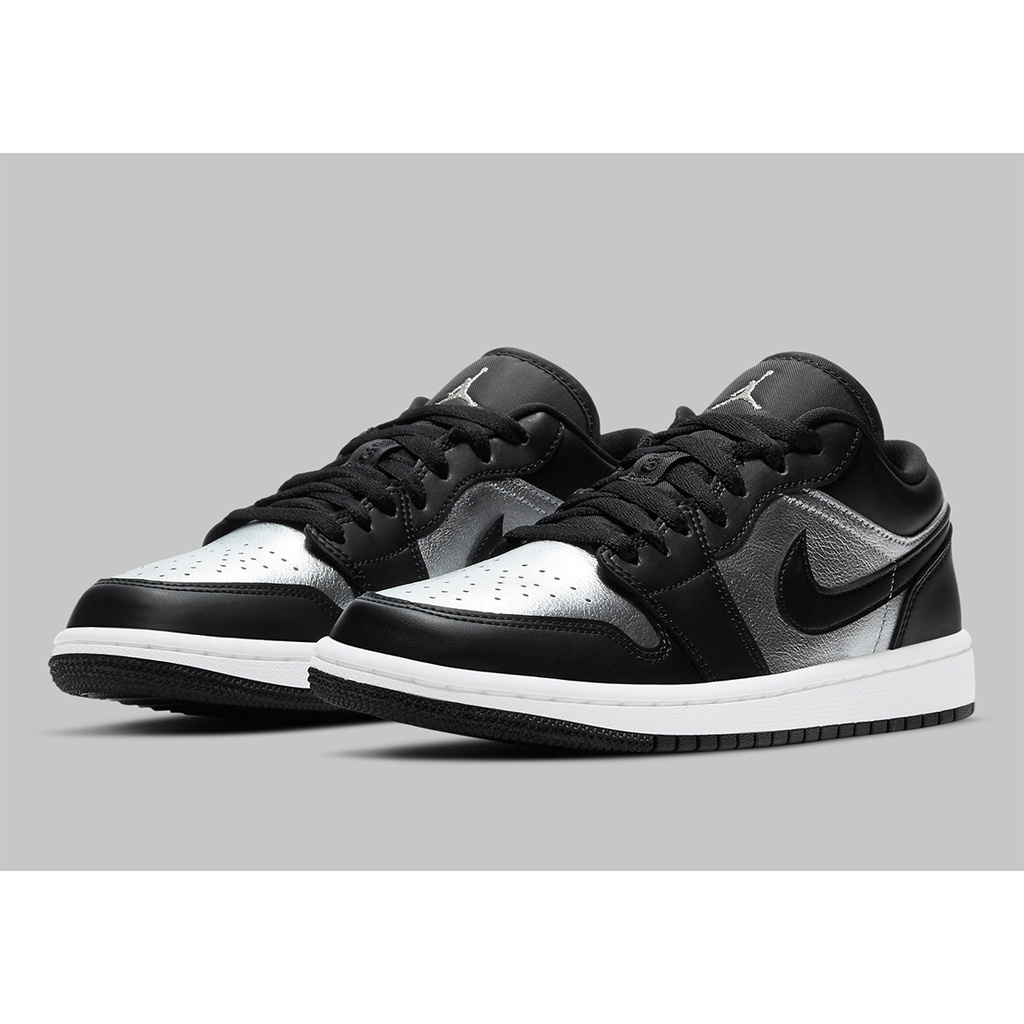 Giày Jordan 1 Low Silver Toe HÀNG CHÍNH HÃNG Air Jordan 1 Low Black Metallic Silver - Giày Nike Jordan [DA5551 001]