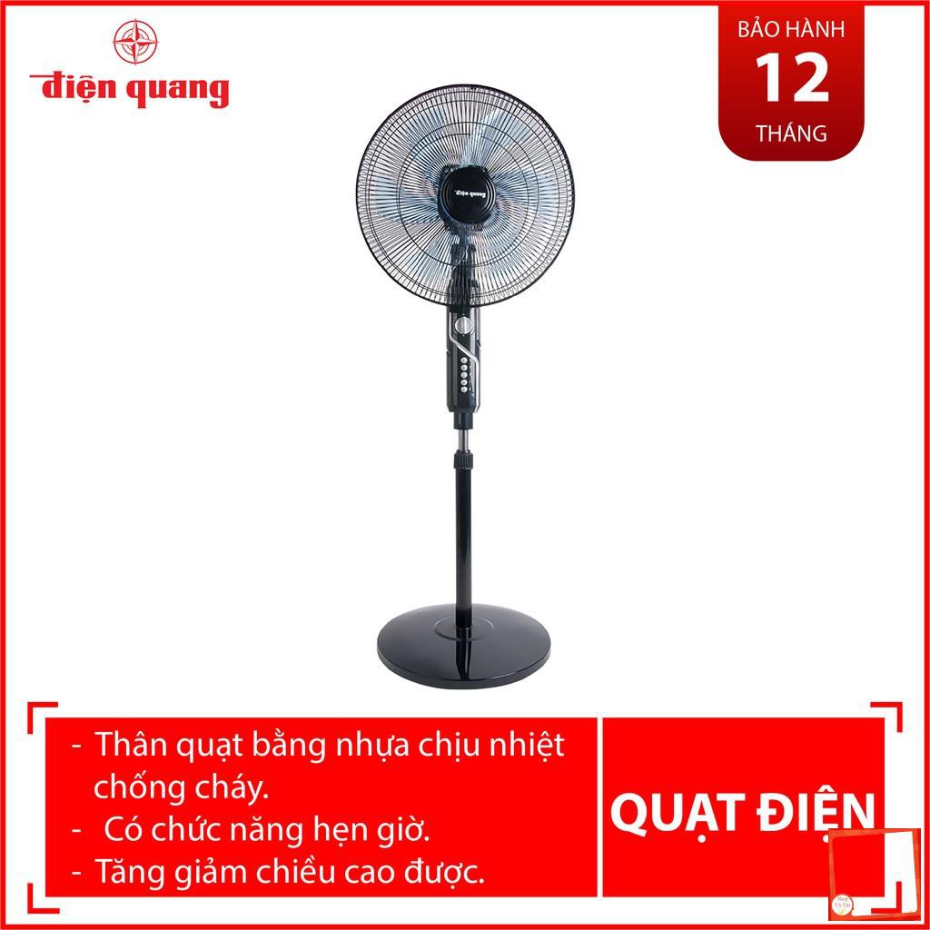 Quạt cây đứng Điện Quang ĐQ ESF03B (Kiểu đứng màu đen) - Hàng cao cấp chất lượng cao - Bảo hành 12 tháng