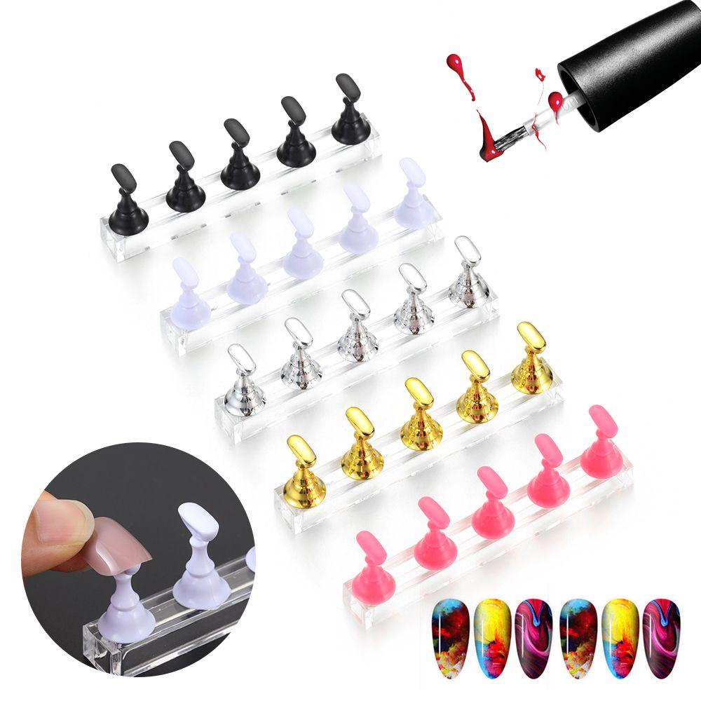 [Hàng mới về] Đế trưng bày móng tay giả nghệ thuật nhiều màu sắc chất lượng cao phù hợp dùng để thực hành