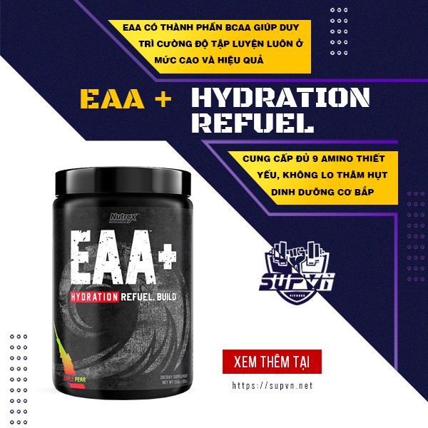 Eaa Nutrex + Hydration 30serving AUTHENTIC - Hỗ Trợ Phục Hồi Phát Triển Cơ