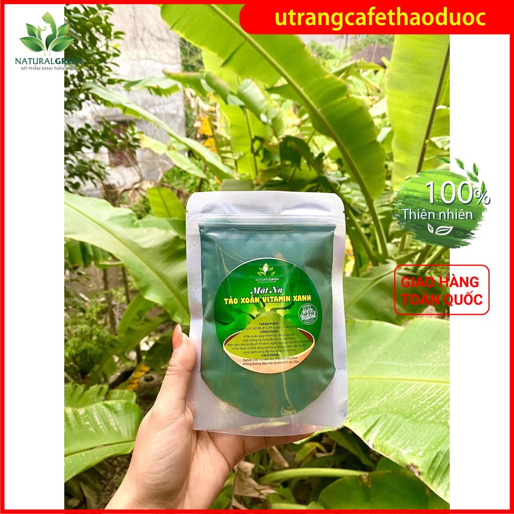 Ủ Tảo Xoắn Tươi, cấy tảo, Mặt nạ tảo xoắn vitamin xanh, trắng da, săn chắc da, se khít lỗ chân lông, tăng sinh collagen