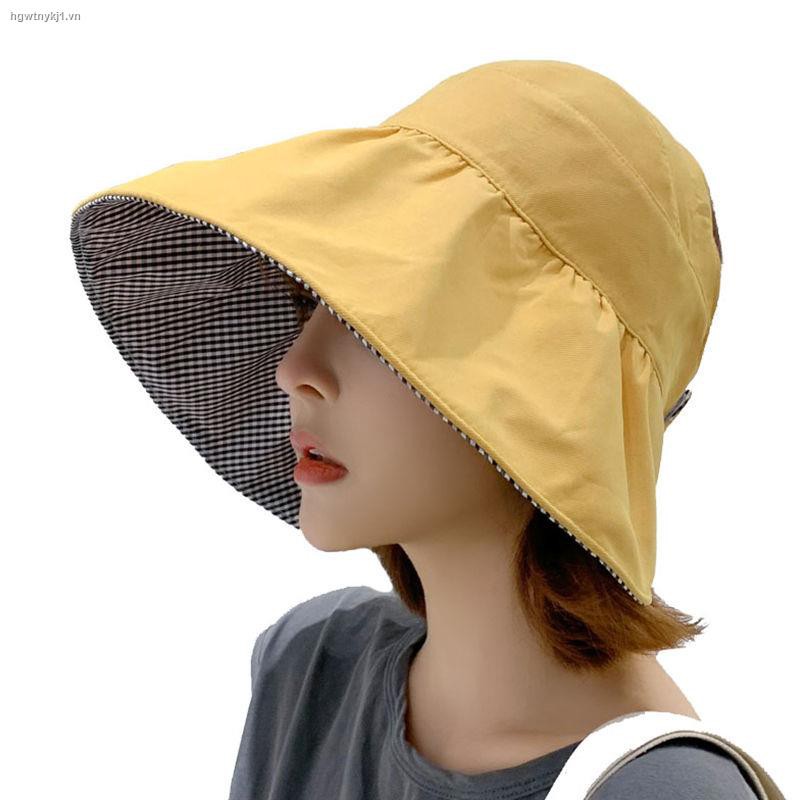 ∏hat female new Korean version wild spring and summer sky top double-sided sunshade cover face sunscreen UV sun fisherman