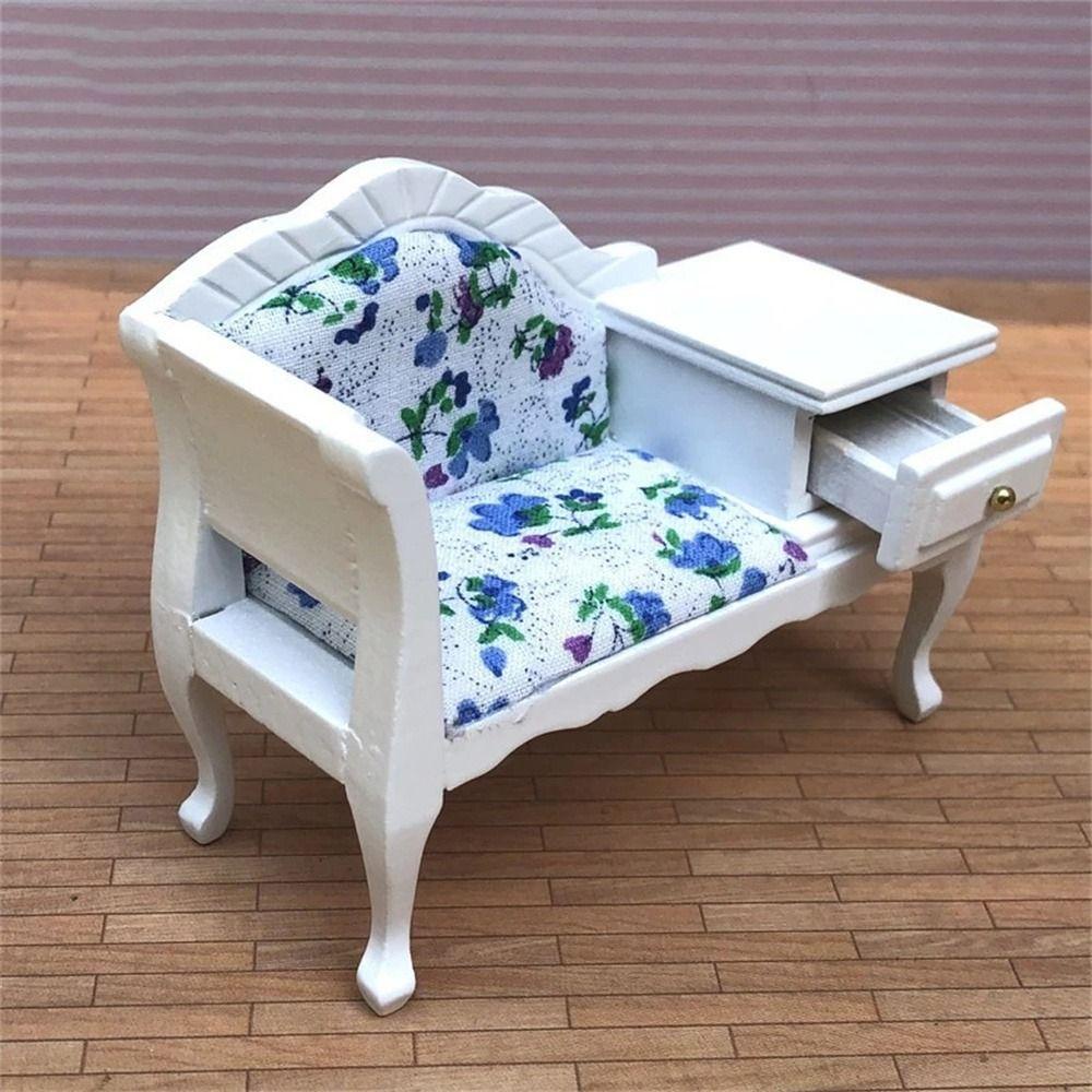 Mô Hình Ghế Sofa Đồ Chơi Tỉ Lệ 1: 12 Cho Nhà Búp Bê