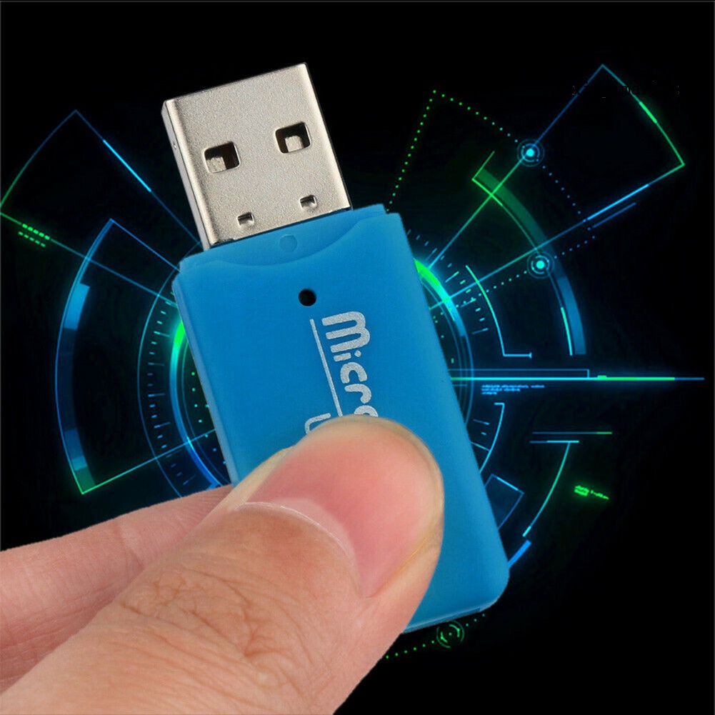 LOP_Mini Portable USB 2.0 TF Micro SD Memory Card Reader for PC Laptop Computer