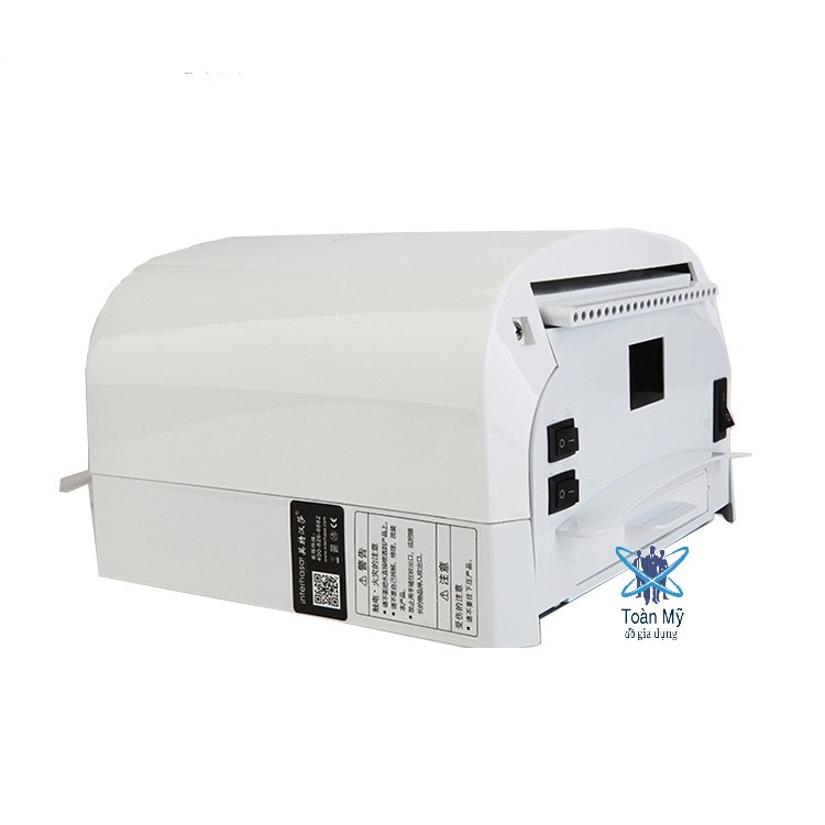 Máy sấy tay tự động Interhasa HSD-A3100 màu Trắng - máy sấy mini, làm khô tay nhanh, nhựa ABS siêu bền, tiết kiệm điện