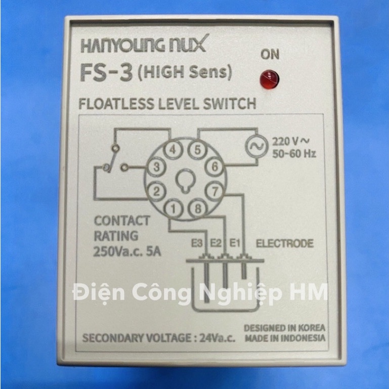 Relay Rơ Le báo mức nước Hanyoung FS-3A CHÍNH HÃNG