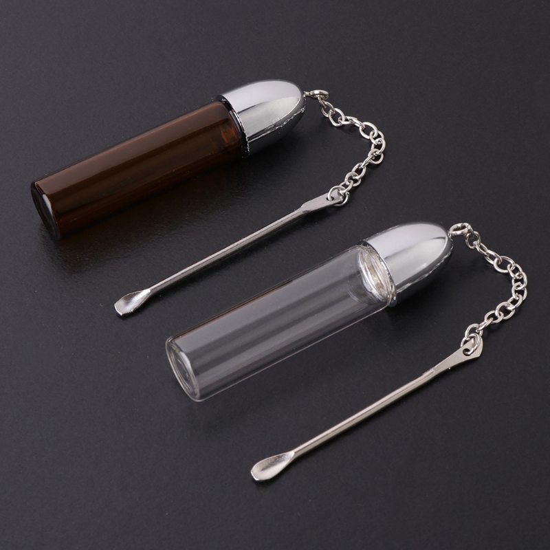 [Hàng mới về] Hộp đựng thuốc với thìa múc màu sắc ngẫu nhiên 72mm