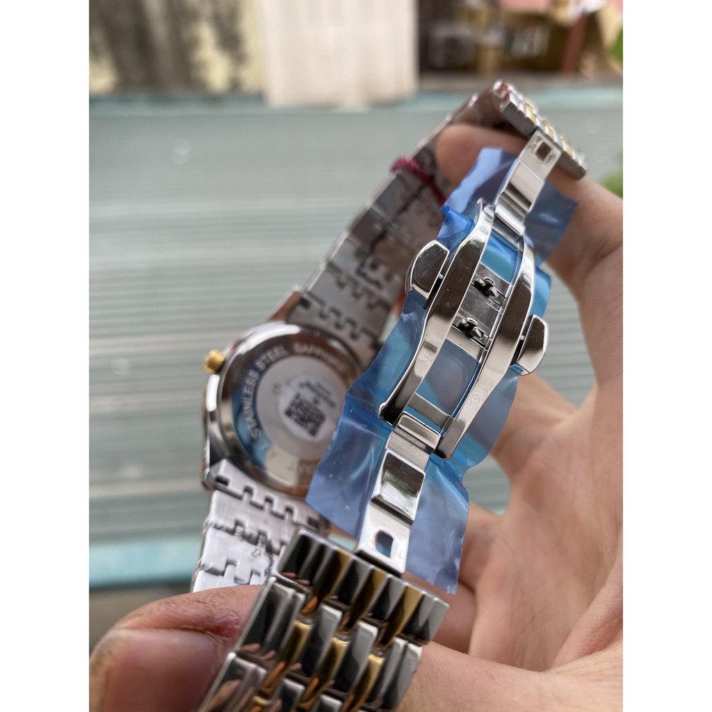 Đồng hồ nam Sunrise nam mặt kính sapphire chống xước chống nước