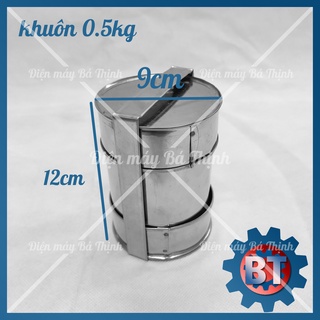 Khuôn làm giò chả lụa 0.5kg, 1.0kg chất liệu INOX