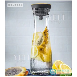 Bình thuỷ tinh đựng nước trái cây, detox. Hàng xuất khẩu, cao cấp. Chất liệu an toàn cho sức khoẻ.