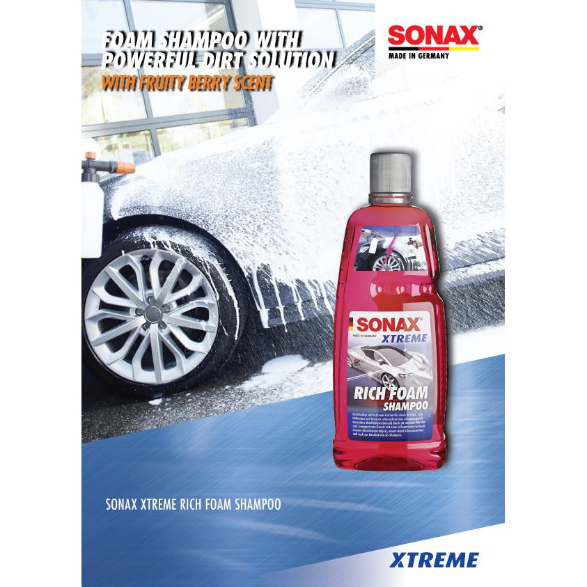 Nước rửa xe làm sạch nhanh, nhiều bọt 1lit - Sonax xtreme rich foam shampoo