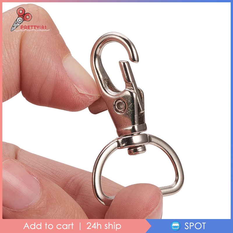[Prettyia1] Set 20 Móc Khóa Có Thể Xoay Được Dùng Làm Đồ Thủ Công DIY