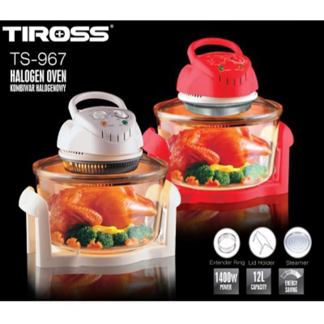 Lò nướng thuỷ tinh Halogen Tiross TS967