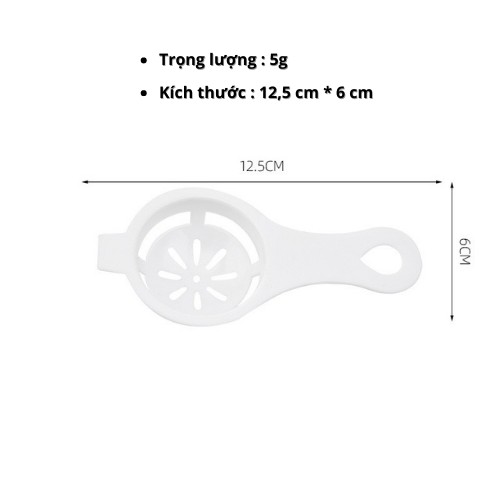 Dụng Cụ Tách LòngTrứng Cho Bé Tập Ăn Dặm Bằng Nhựa Cao Cấp M55