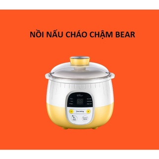 Nồi nấu cháo chậm bear, nồi nấu cháo cho bé ninh hầm chưng hấp cách thủy bear 0.8l
