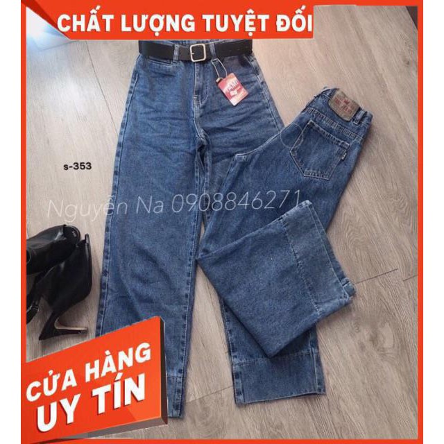 QUẦN JEANS DÀI ỐNG RỘNG GẤP LAI CỰC HOT- hình thật 100% | BigBuy360 - bigbuy360.vn