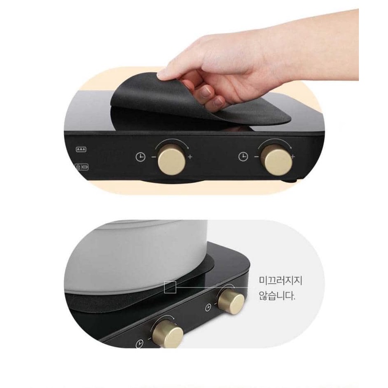 Bếp từ đôi OHELLA - Tặng kèm khay nướng - Hàn Quốc - BH 1 năm