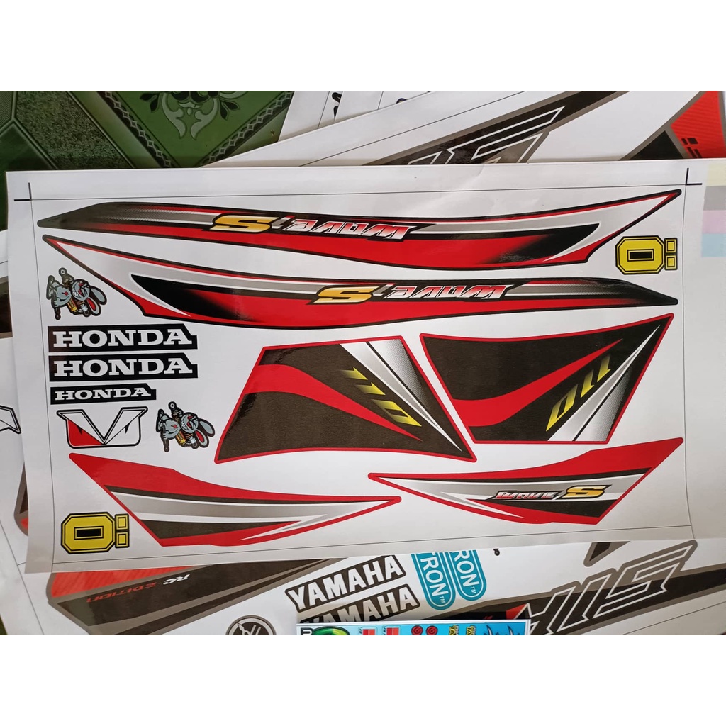 Tem rời wave S110 xe đỏ