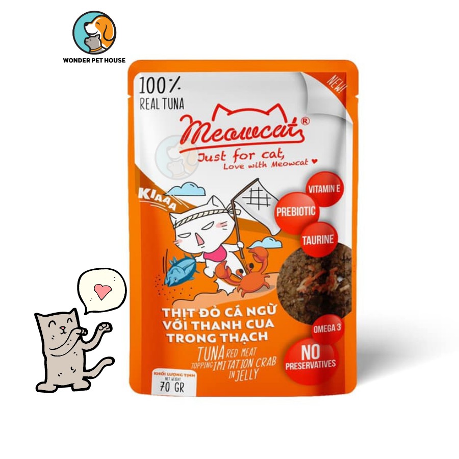 Pate MEOWCAT cho mèo gói 70gr- Đủ vị Thơm Ngon