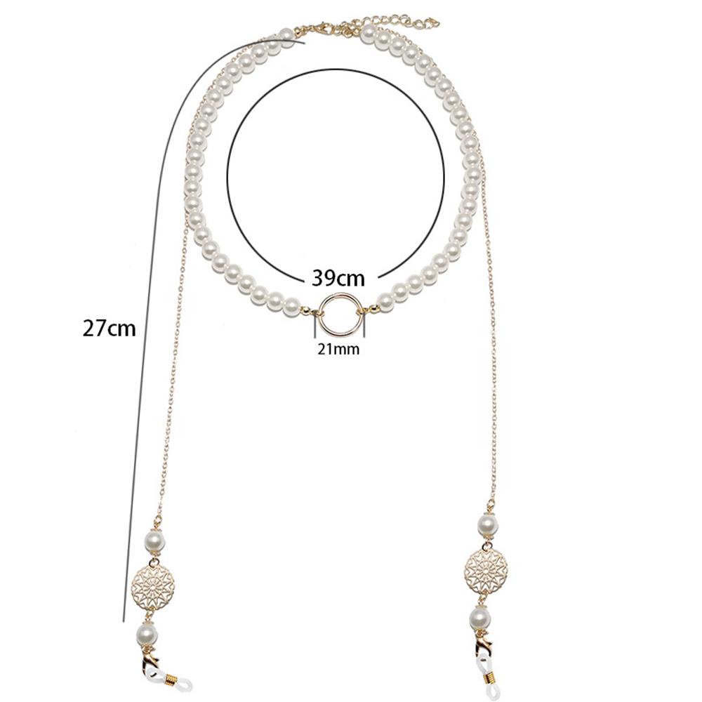 Dây Đeo Mắt Kính Chống Thất Lạc Họa Tiết Hoa Rỗng Kèm Kẹp Mắt Kính