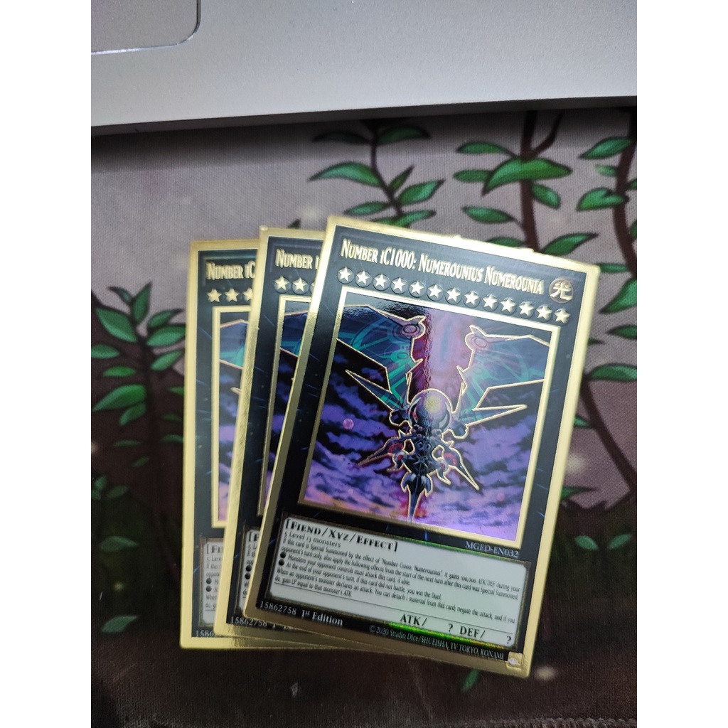 1 lá thẻ bài Number iC1000: Numerounius Numerounia - MGED-EN032 - Premium Gold Rare 1st Edition