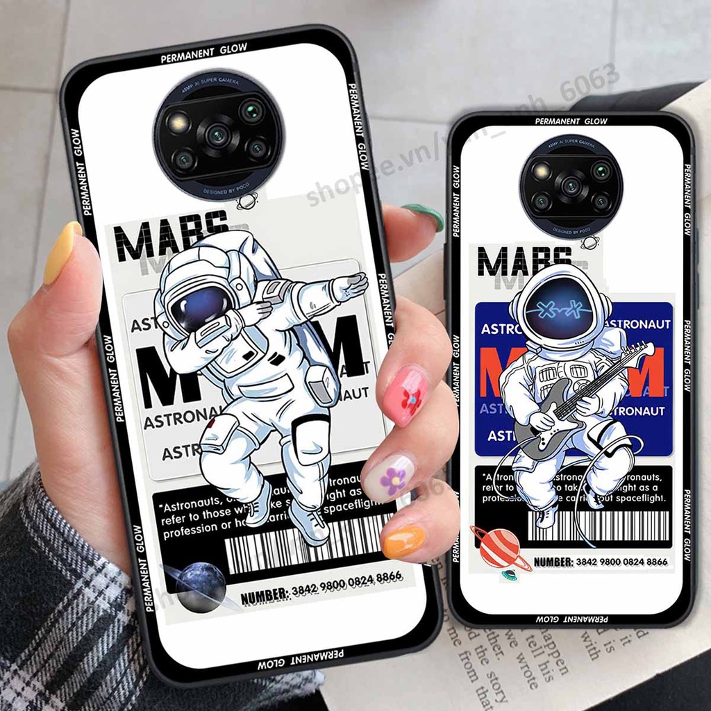 Ốp Xiaomi Poco X3 / Poco X3 Pro be@r brick mars thời trang, ốp lưng điện thoại viền dẻo siêu chất