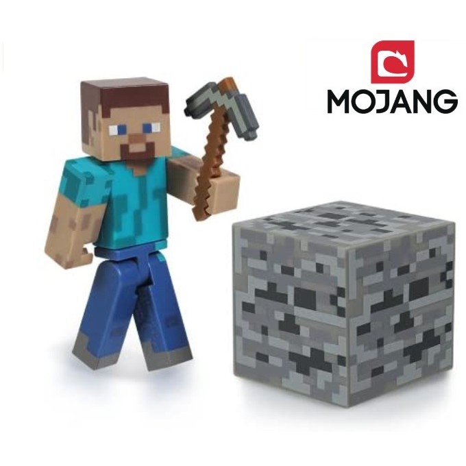Combo mô hình đồ chơi minecraft steve chính hãng Mojang