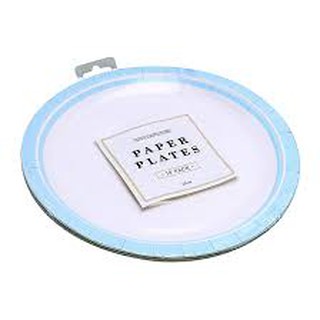 Đĩa giấy dùng một lần 23cm Màu Xanh 10 cái mỗi bộ Uncle Bills YT0066