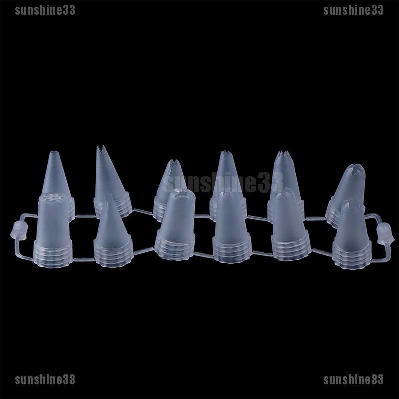 Set 12 Đuôi Bắt Kem Bằng Nhựa Tiện Dụng