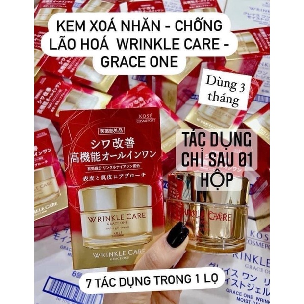 Kem dưỡng da chống lão hoá Kose Wrinkle Care Grace One (100g) - Nhật Bản