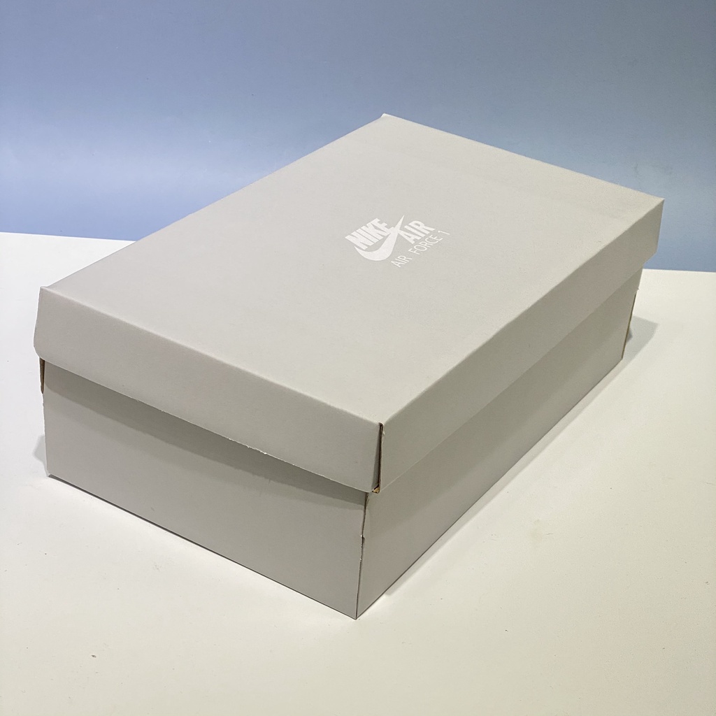 Hộp giấy carton AF1 Xám đựng giày dép quần áo mũ nón gói quà đóng hàng giá rẻ kèm bill thẻ giấy lụa nhật