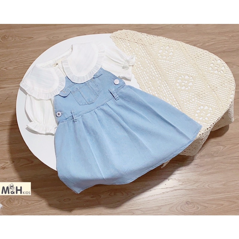 Yếm bò kèm áo cổ sưn cho bé cực xinh