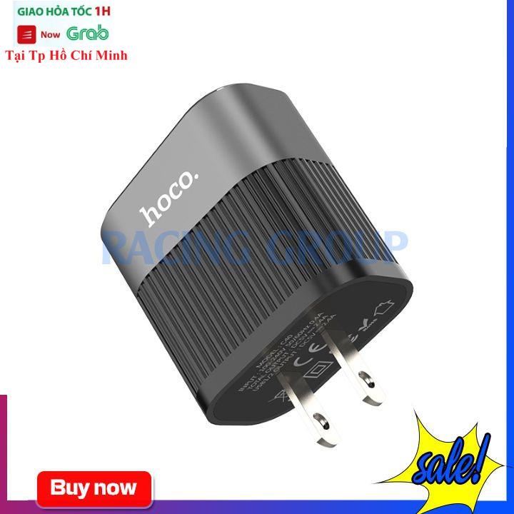 Củ Sạc Nhanh Hoco C40 Max  2 Cổng 5V-2.4A - Bảo Hành 12 Tháng