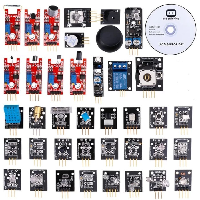 Bộ Cảm Biến 37 Trong 1 Chất Lượng Cao + Cd Tutorial Cho Arduino