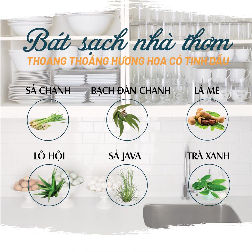 Combo 3 nước lau sàn, nước rửa chén, nước rửa tay tinh dầu PK 300ml/chai [ngẫu nhiên 3 mùi khác nhau]