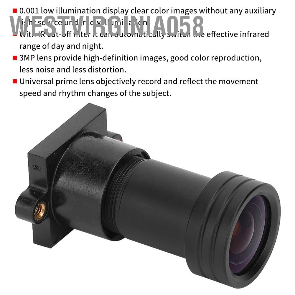 Hàng Hot Ống kính camera hồng ngoại 3MP Đủ màu 8mm Tiêu cự cố định Định dạng hình ảnh 1 / 2.5 inch Giám sát độ nét cao Hàng giao ngayWestvirginia058