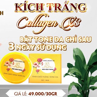 Kích Trắng Collagen X3 của Mỹ Phẩm Đông Anh là tinh chất nâng tone da, dưỡng ẩm da, giúp da mềm mịn, trắng hồng tự nhiên