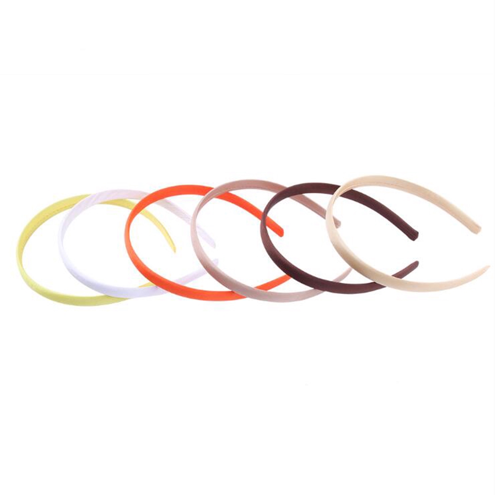 Fashion Stain 1.5cm Solid Candy Color Simple Cloth Headband Handmade Head Hoop