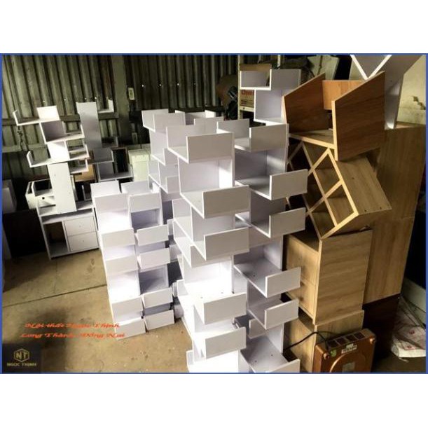 Xả kho giá sách gỗ để bàn 45x45x18Cm