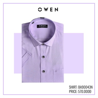 (OWEN GIẢM GIÁ ) - Áo sơ mi ngắn tay Owen chính hãng - BA90043N