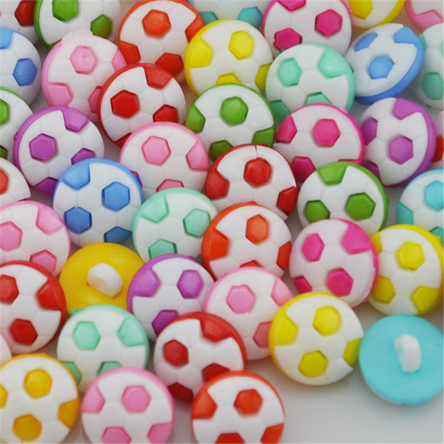 Bộ 100 Nút Áo Bằng Nhựa Hình Quả Bóng