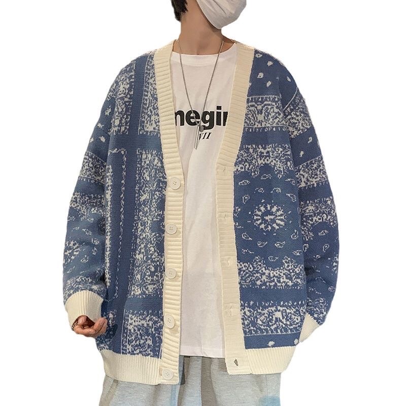 Áo Khoác Cardigan Rải Màu Unisex