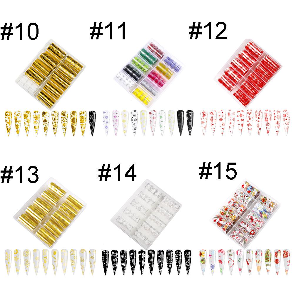 Sticker Dán Móng Toàn Diện Họa Tiết Halloween Giáng Sinh 3D