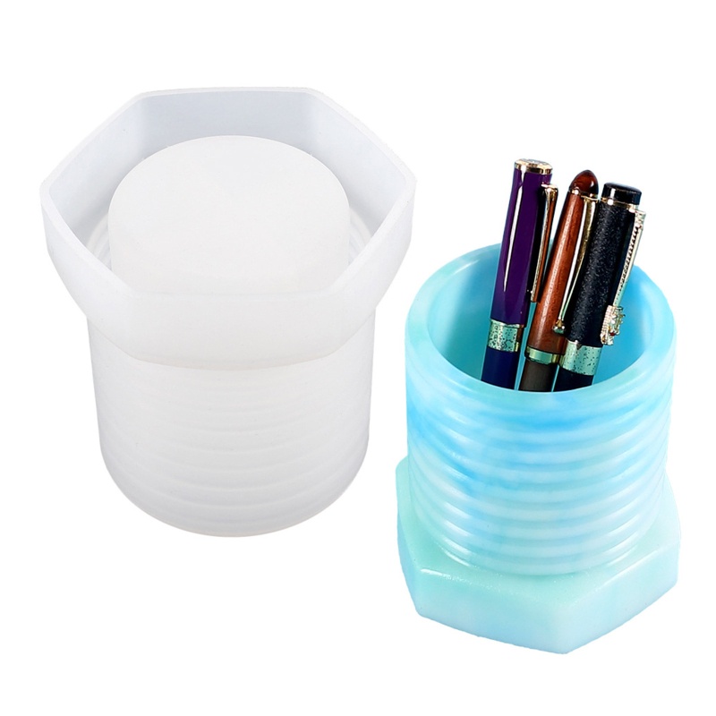 Khuôn Silicone Làm Chậu Hoa / Cọ Trang Điểm Tái Sử Dụng Được DIY