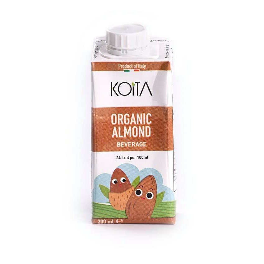 Sữa bò hữu cơ koita 200ml vị dâu socola hạnh nhân nguyên kem ít béo