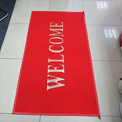Thảm nhựa chống trơn trượt Welcome / Xin Chào