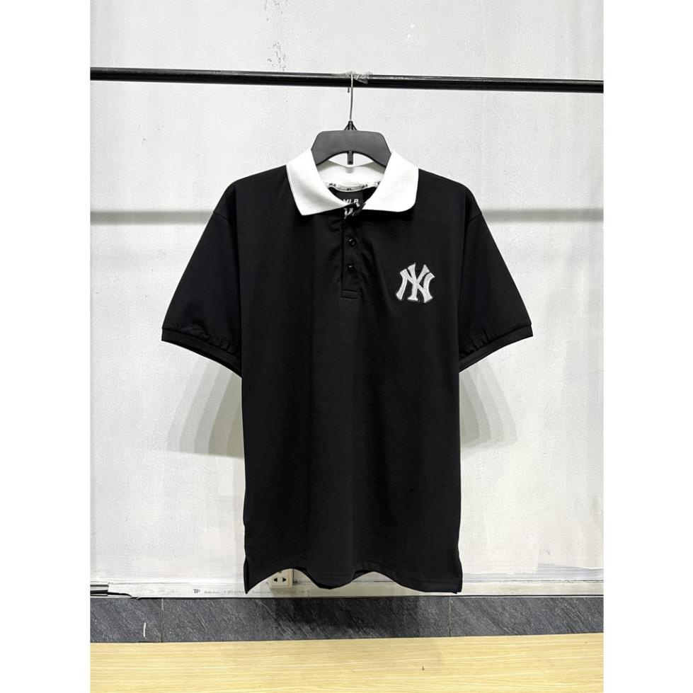 Polo NY MLB Basic unisex nam nữ in hình Monogram Mega-Logo cá tính